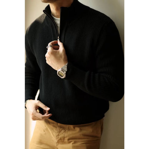 Herren Strickpullover mit Stehkragen Nord Taschen