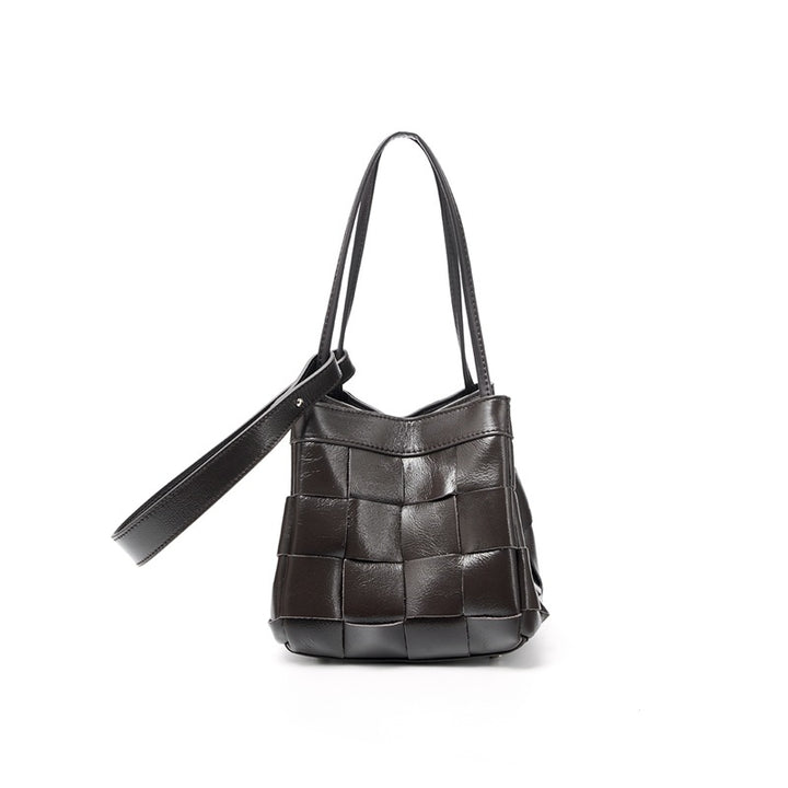 Damen trendige Schultertasche im modernen Flecht-Design Nord Taschen