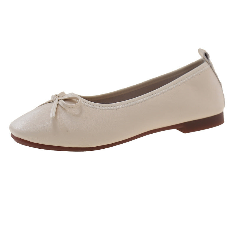 Damen Bequeme Ballerinas mit zartem Schleifen-Detail