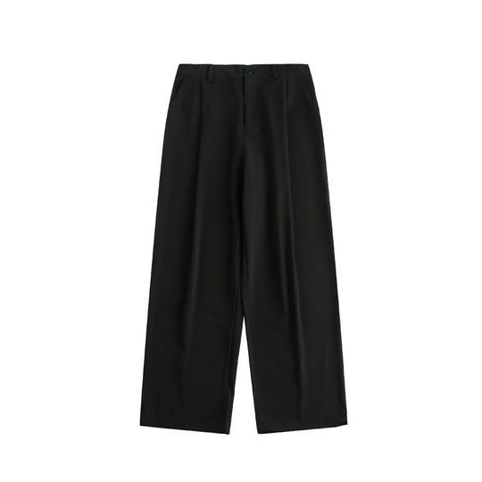 Damen Weite hochtaillierte Stoffhose mit Bundfalte und weitem Bein Nord Taschen