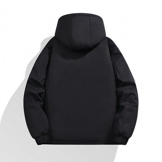 Herren Wattierte Kapuzen‑Winterjacke mit wasserabweisender Membran und verschweißter Brusttasche Nord Taschen