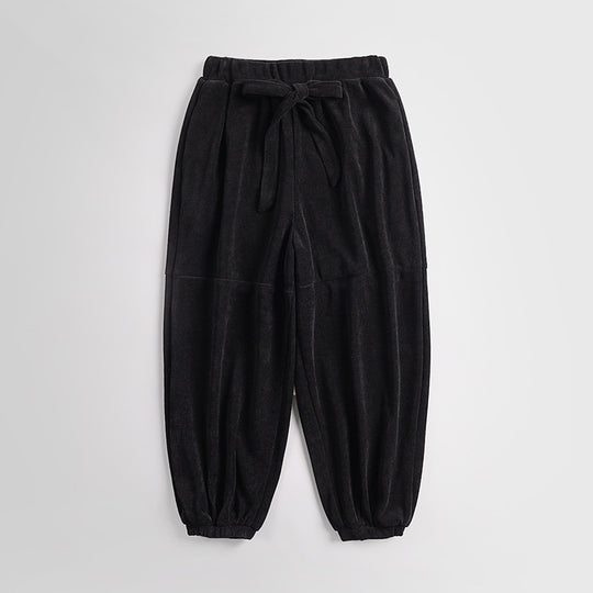 Damen Ripp-Joggerhose mit Tunnelzug hohem Bund und elastischen Bündchen Nord Taschen