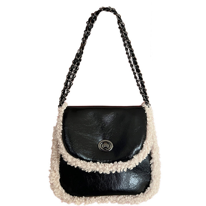 Damen Hobo-Tasche mit luxuriösem Kunstleder und geflochtenem Detail Nord Taschen