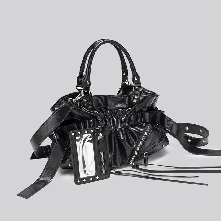 Damen Hobo-Handtasche mit raffiniertem Faltendesign und stilvollen Reißverschlüssen Nord Taschen