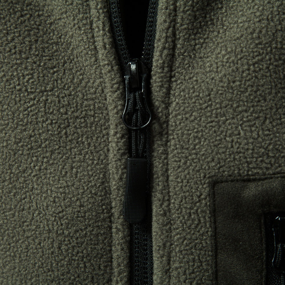 Herren Outdoor-Fleecejacke mit Stehkragen und Reißverschluss-Brusttasche Nord Taschen