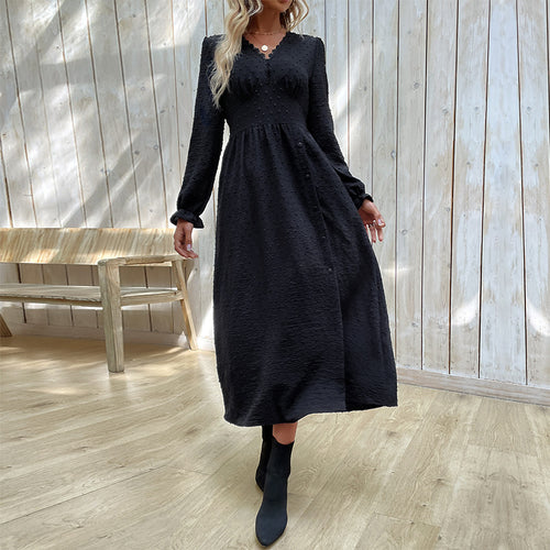 Damen Fließendes Maxikleid mit asymmetrischem Saum und Raffungen Nord Taschen