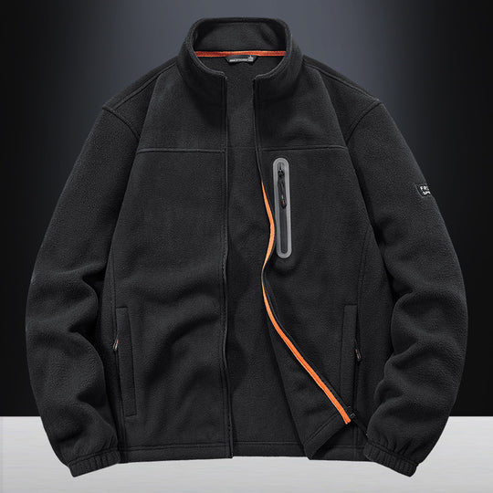 Herren technische Fleecejacke mit Polarstruktur, wasserabweisender Brusttasche und elastischen Bündchen Nord Taschen