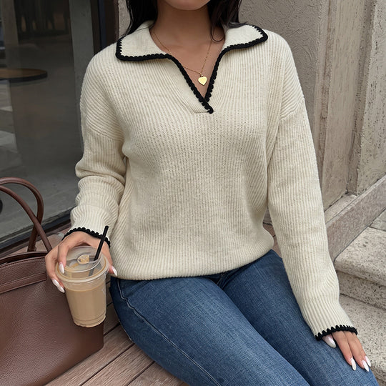 Damen Eleganter Pullover Nord Taschen