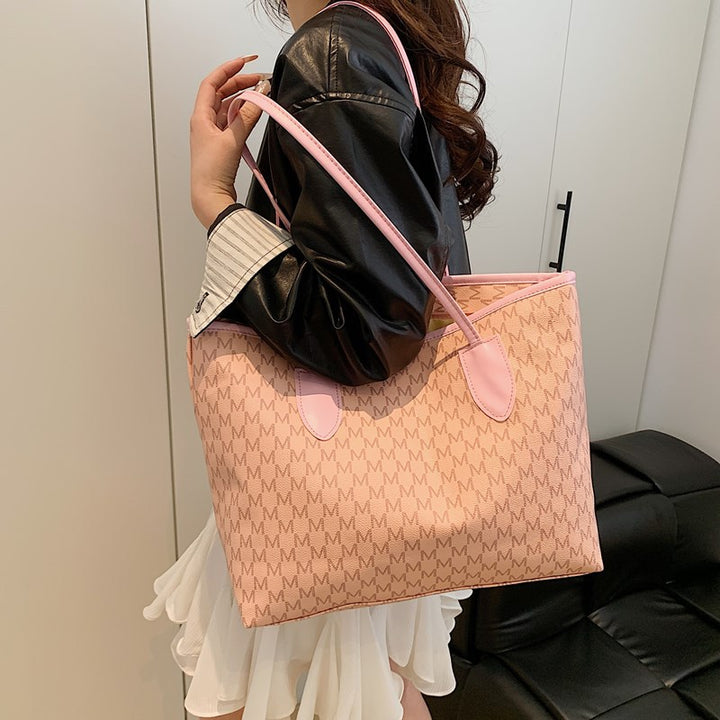 Damen Tote-Bag aus hochwertigem, strapazierfähigem Material mit elegantem Monogramm Nord Taschen
