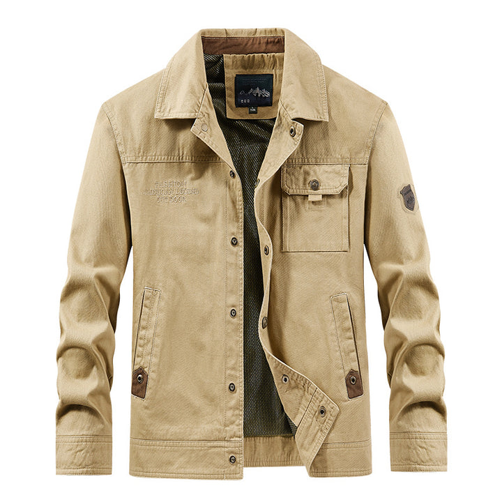 Herren  leichte Canvas-Fieldjacke mit Brustklappe, atmungsaktivem Mesh-Innenfutter und mehreren Eingrifftaschen Nord Taschen