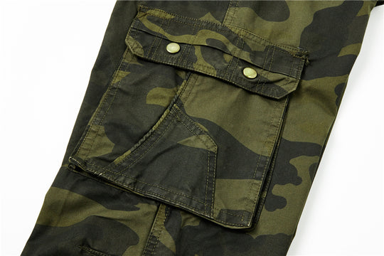 Herren Cargohose im Utility-Stil mit verstärkten Knien, Mehrfachtaschen und Kordelbund Nord Taschen