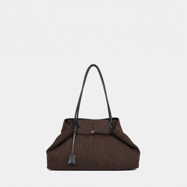 Damen stilvolle Tragetasche aus hochwertigem Textil und Leder Nord Taschen