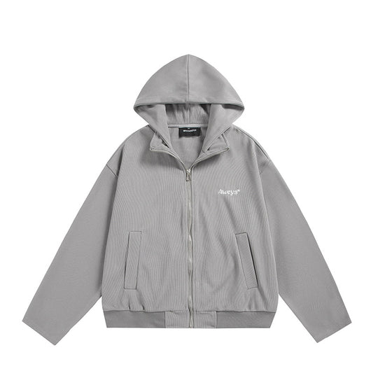 Unisex Oversize-Kapuzenjacke mit Zwei-Wege-Reißverschluss, geradem Saum und dezentem Logo-Emblem Nord Taschen