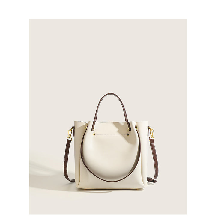Damen Shopper-Tasche aus hochwertigem Leder mit abnehmbarem Schulterriemen Nord Taschen