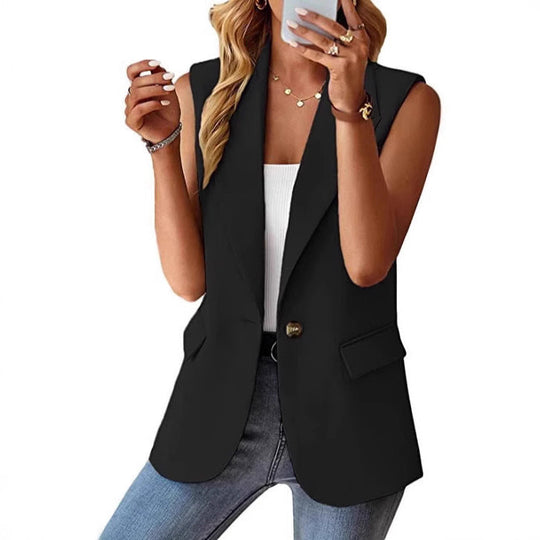 Damen Stylischer Blazer-Weste