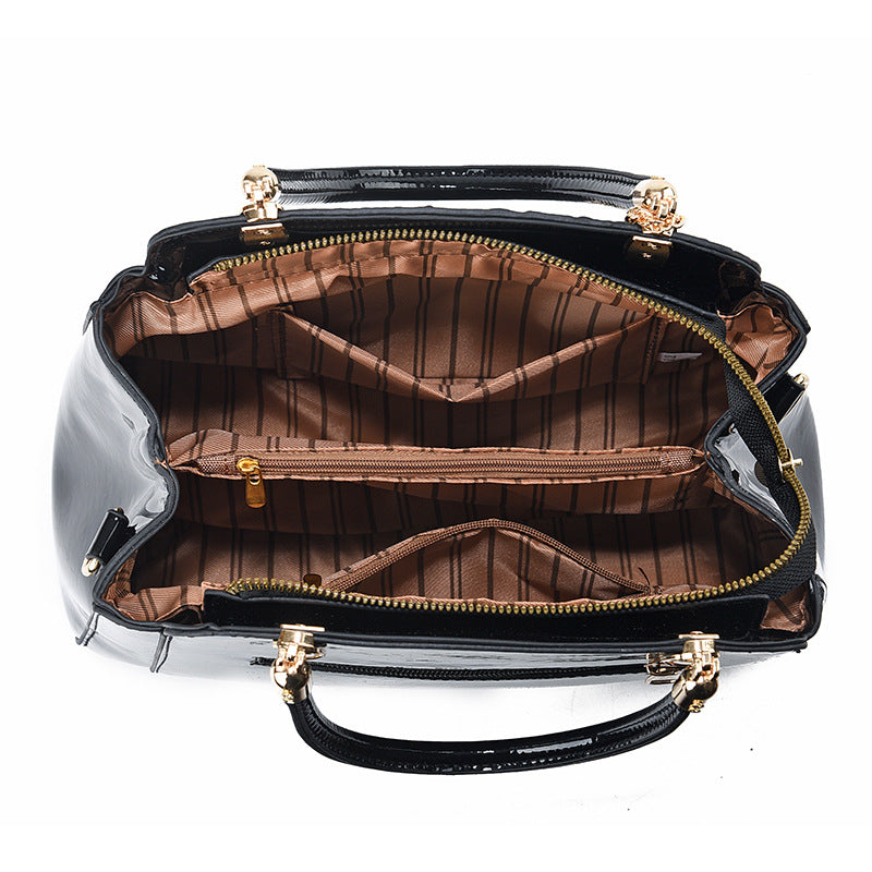 Damen elegante Handtasche mit luxuriöser Kroko-Prägung Nord Taschen