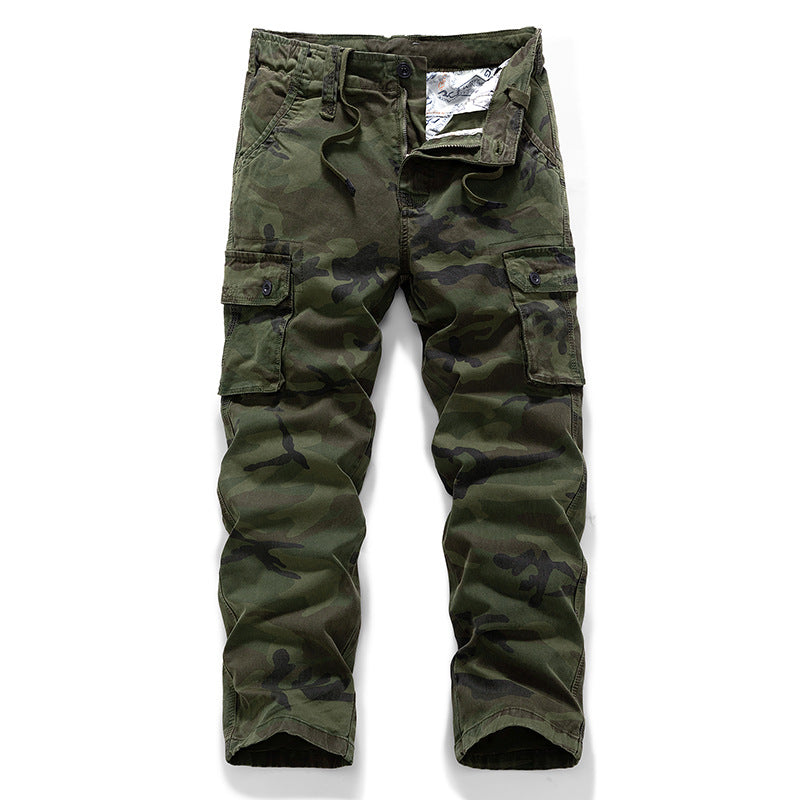 Herren Cargohose im Military‑Look mit Mehrfachtaschen, Kordelzugbund und verstärkten Kniepartien Nord Taschen