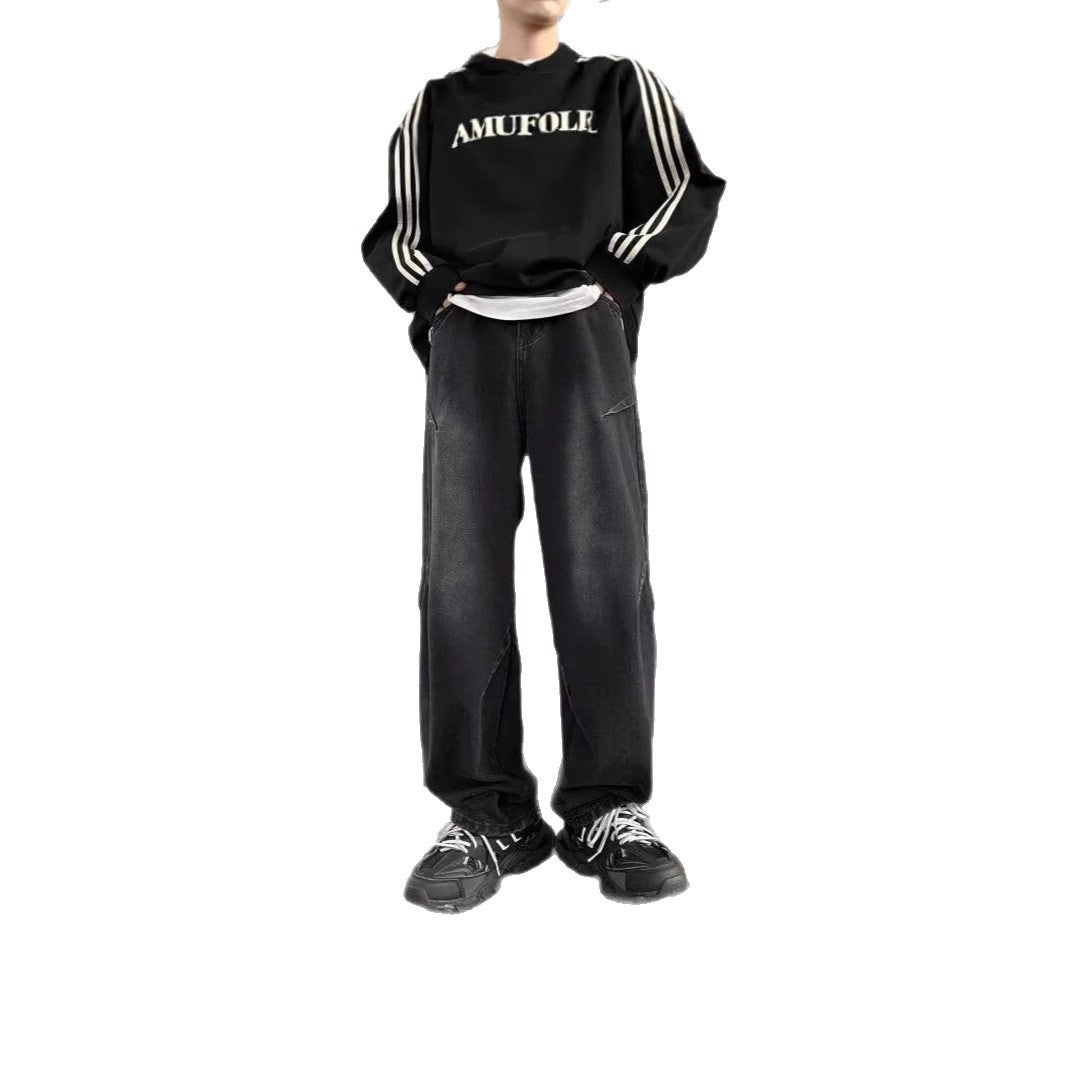 Herren Weitgeschnittene Cargo-Jeans Nord Taschen