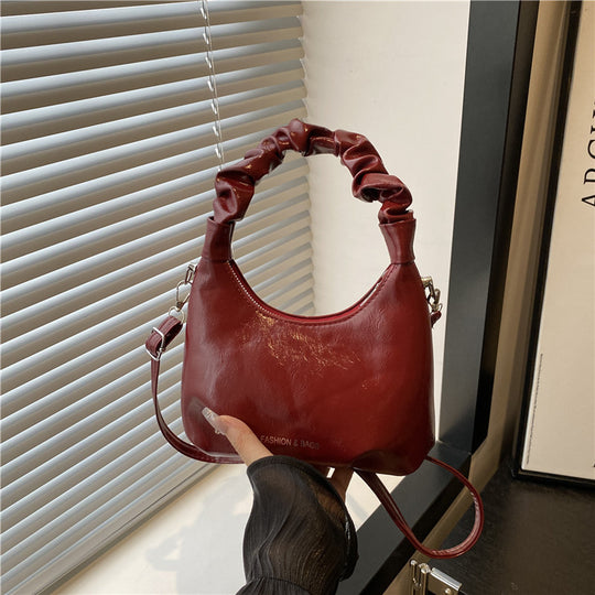Damen modische Handtasche mit gerafftem Tragegriff Nord Taschen