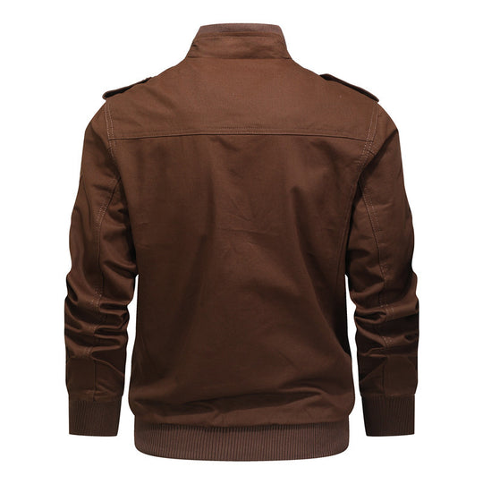 Herren Utility-Fieldjacke mit Stehkragen und Mehrfachtaschen Nord Taschen