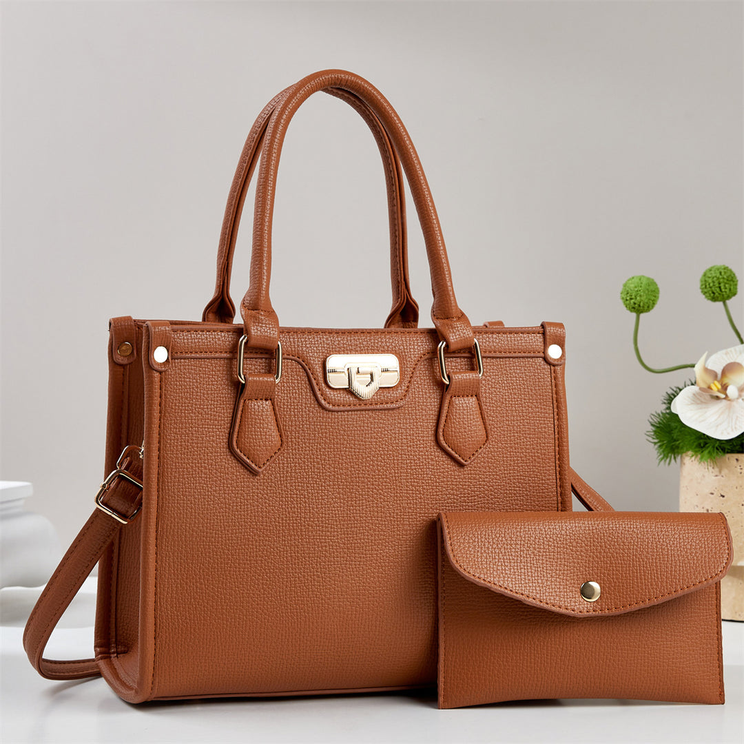 Damen elegante Henkeltasche mit abnehmbarer Clutch Nord Taschen