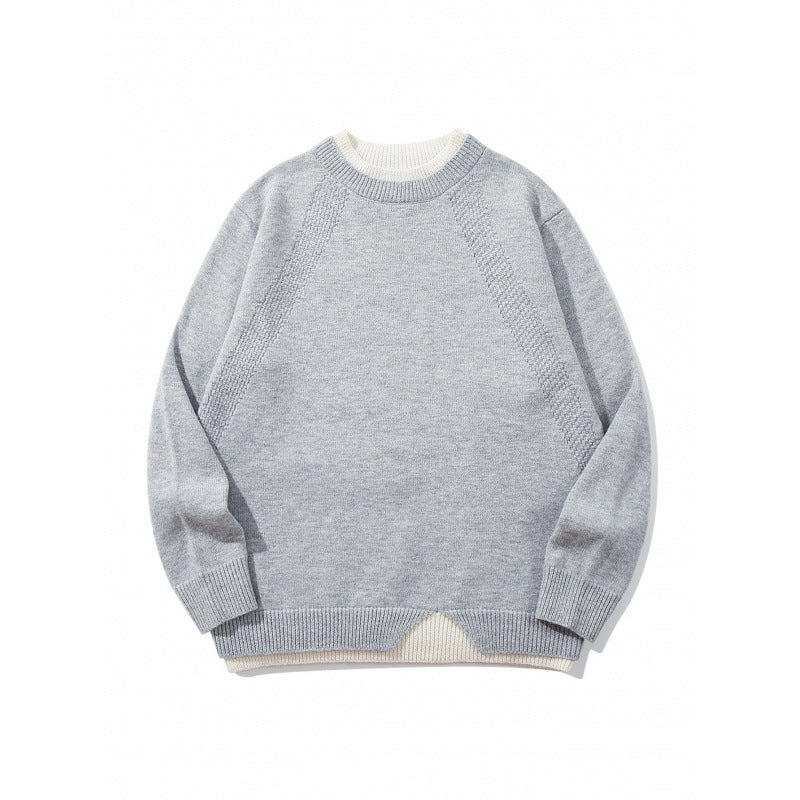 Unisex Feinstrickpullover mit Raglannaht und dreieckigem Saumbesatz Nord Taschen