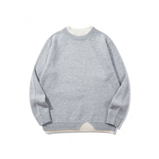 Unisex Feinstrickpullover mit Raglannaht und dreieckigem Saumbesatz Nord Taschen