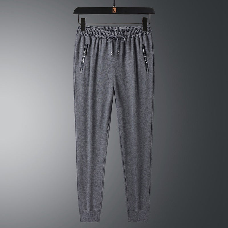 Herren Leichte Performance-Jogginghose mit elastischem Bund Reißverschlusstaschen und schlankem Schnitt Nord Taschen