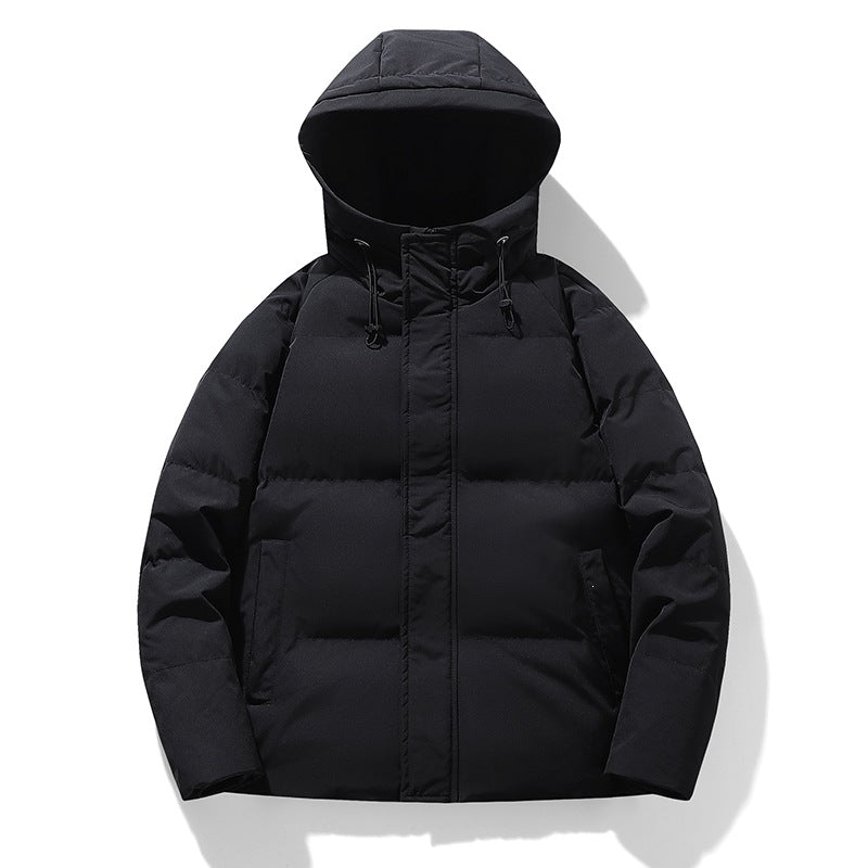 Herren Wattierte Kapuzen-Übergangsjacke mit Thermofüllung und hohem Stehkragen Nord Taschen