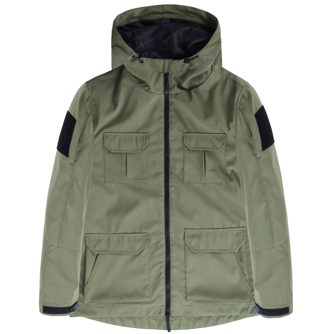Men's  technical hooded field jacket with multi-flap utility pockets Nord Taschen