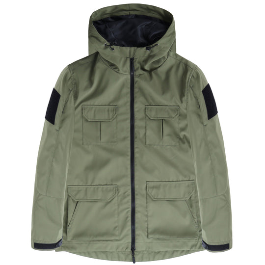 Men's  technical hooded field jacket with multi-flap utility pockets Nord Taschen
