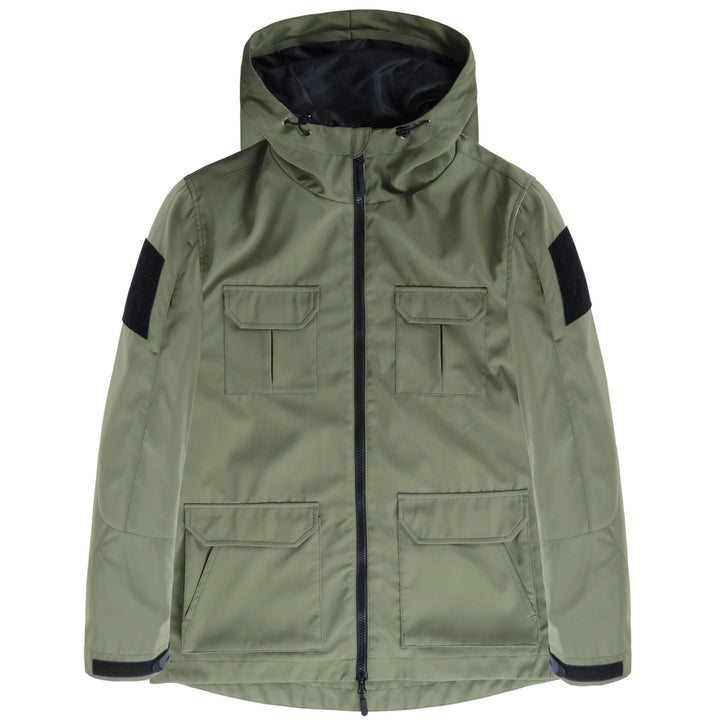Men's  technical hooded field jacket with multi-flap utility pockets Nord Taschen