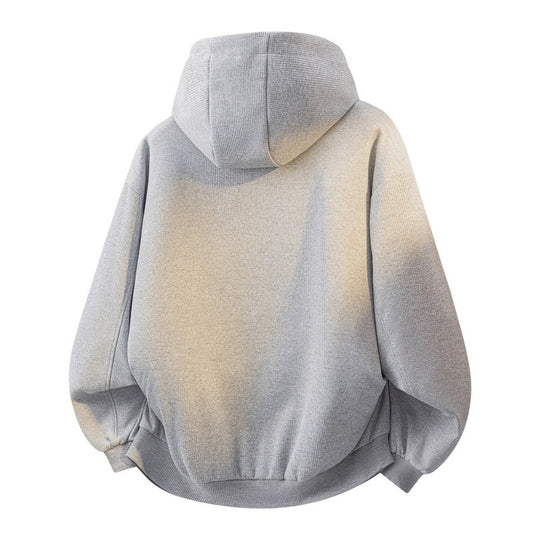 Damen Oversize-Kapuzenjacke mit Farbverlauf, Zwei-Wege-Reißverschluss & Zip-Taschen Nord Taschen
