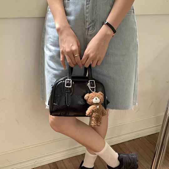 Damen Handtasche im eleganten City-Stil mit luxuriösem Hochglanzfinish Nord Taschen