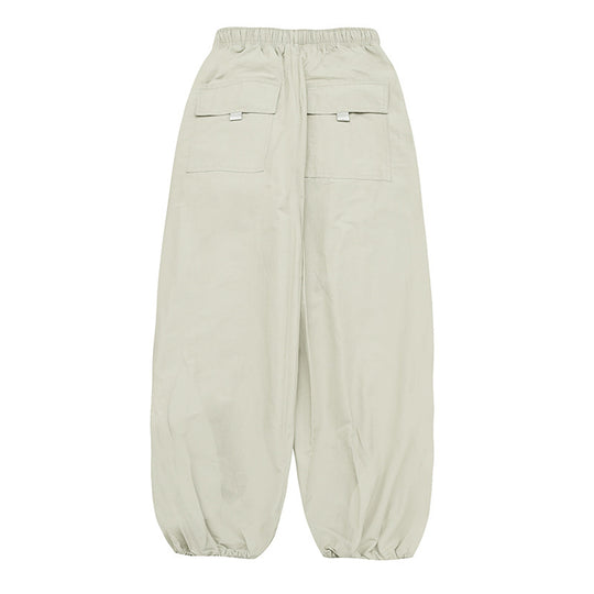 Unisex Weite Harem-Hose mit Kordelzugbund, elastischen Beinabschlüssen und Oversize-Silhouette Nord Taschen