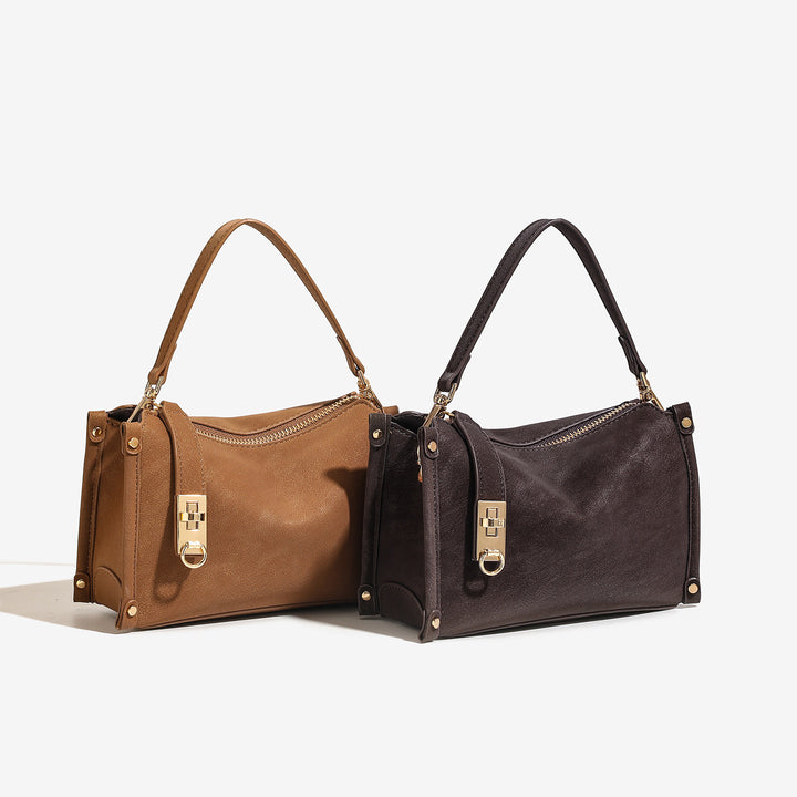 Damen Umhängetasche mit luxuriösem Leder und praktischem Reißverschluss Nord Taschen