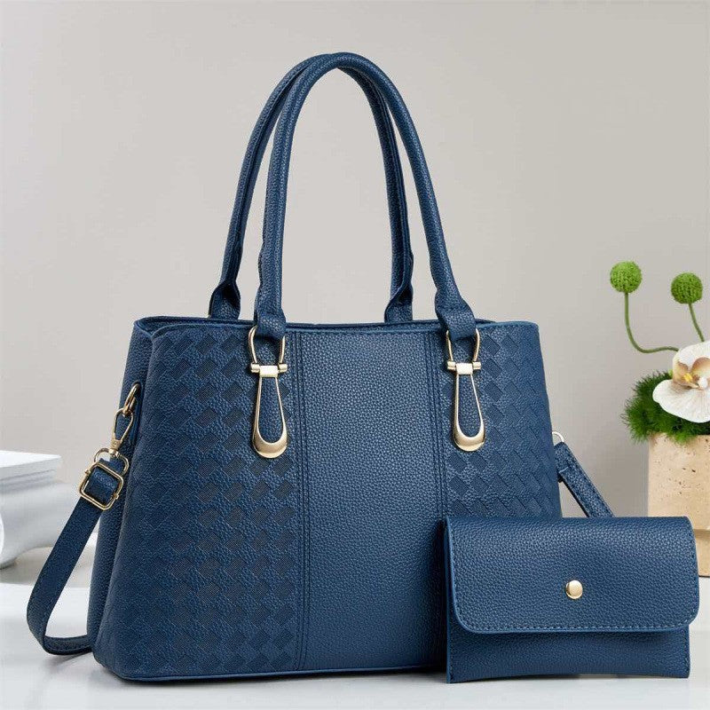 Damen Strukturierte Handtasche mit abnehmbarem Geldbeutel Nord Taschen