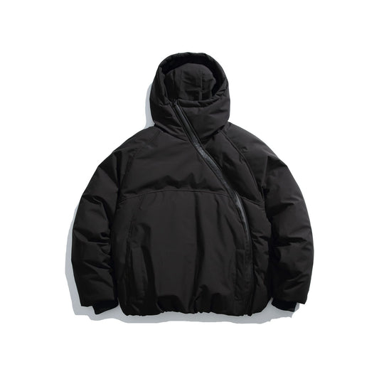 Unisex Kurz geschnittener asymmetrischer Steppparka mit Kapuze und Thermo‑Isolierung Nord Taschen