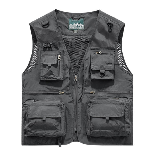 Herren Multifunktionale Abenteuerweste Nord Taschen
