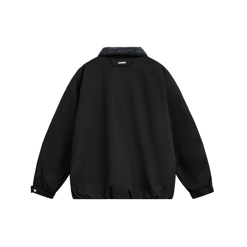 Herren Oversize Steppjacke mit hohem Kragen und Teddyfutter Nord Taschen