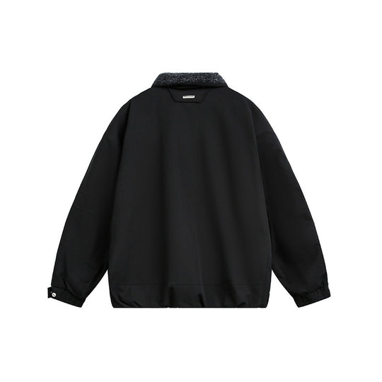 Herren Oversize Steppjacke mit hohem Kragen und Teddyfutter Nord Taschen