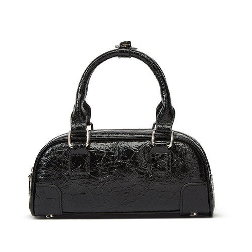 Damen Hobo-Tasche mit glänzender Oberfläche und stilvollen Akzenten Nord Taschen