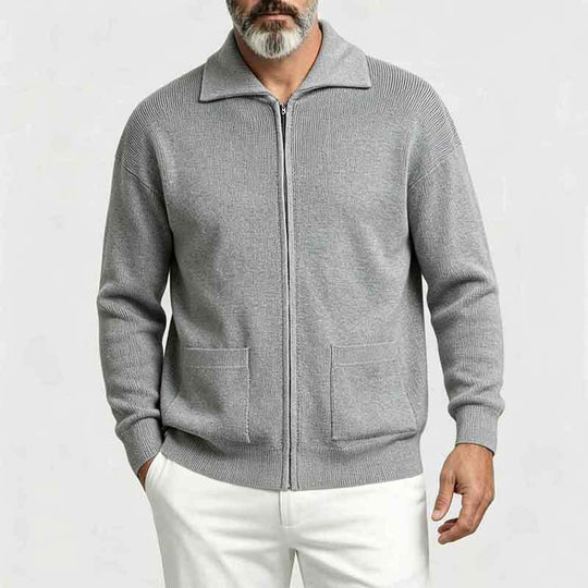 Herren Strickjacke mit Reißverschluss Nord Taschen
