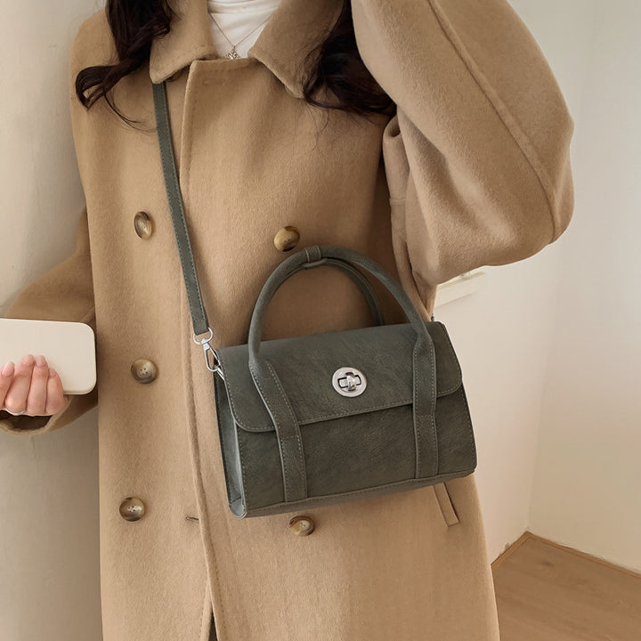 Damen elegante Umhängetasche aus weichem Veloursleder Nord Taschen