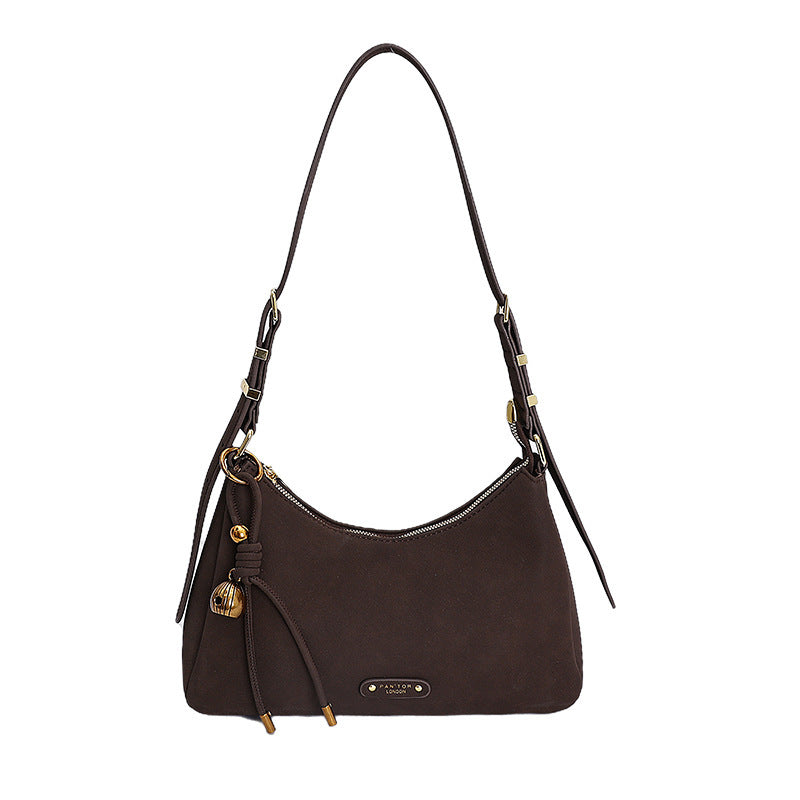 Damen Hobo-Tasche aus weichem Kunstleder mit dekorativen Details Nord Taschen