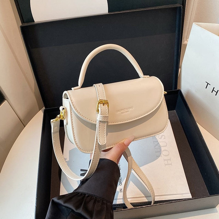 Damen Umhängetasche mit strukturiertem Kunstleder und elegantem Griff Nord Taschen
