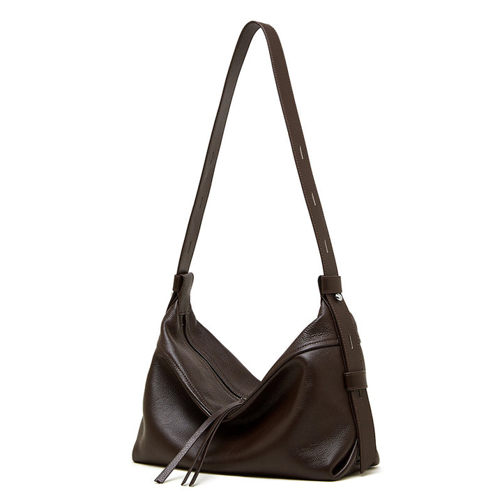 Damen Hobo-Tasche mit weicher Lederoberfläche und verstellbarem Schulterriemen Nord Taschen