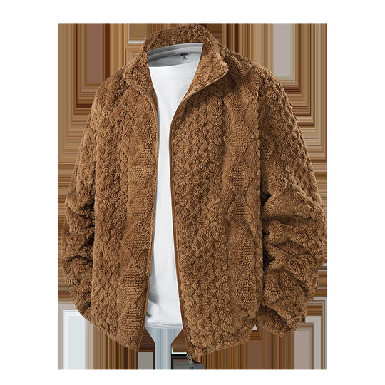 Herren Kuschelige Fleecejacke Nord Taschen
