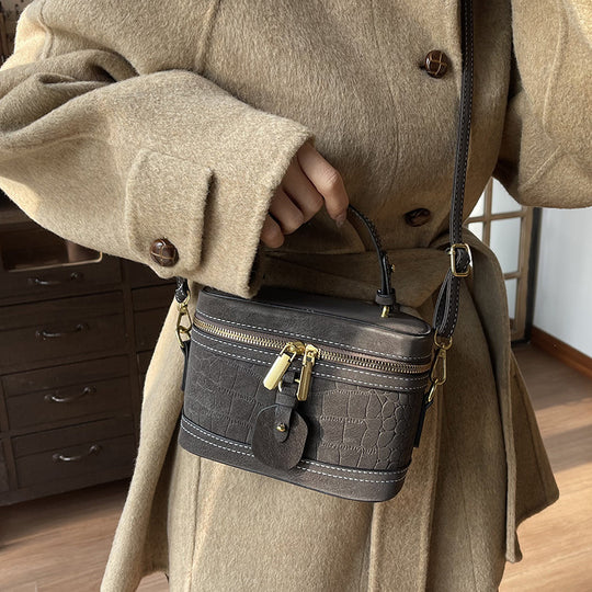 Damen Handtasche mit elegantem Croco-Design und abnehmbarem Schulterriemen Nord Taschen
