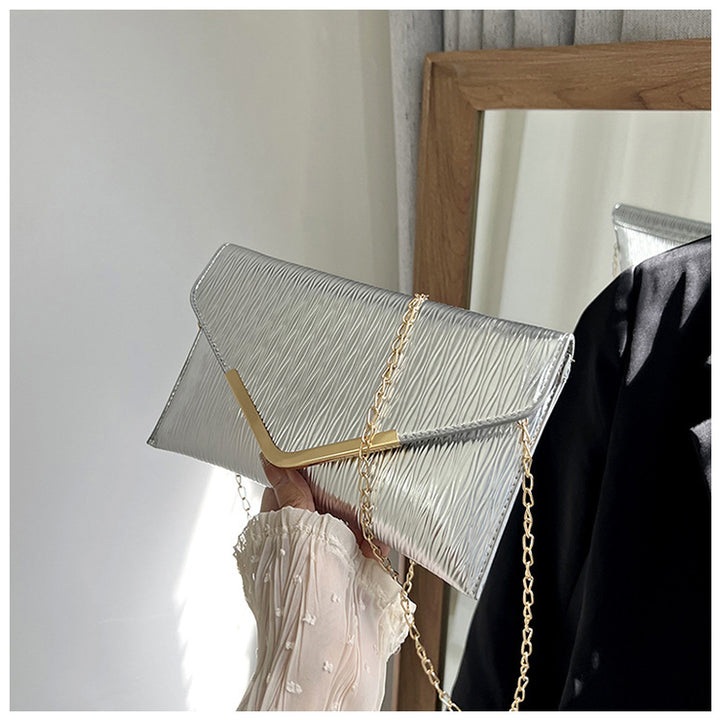 Damen elegante Clutch-Tasche mit einzigartigem Faltendesign Nord Taschen